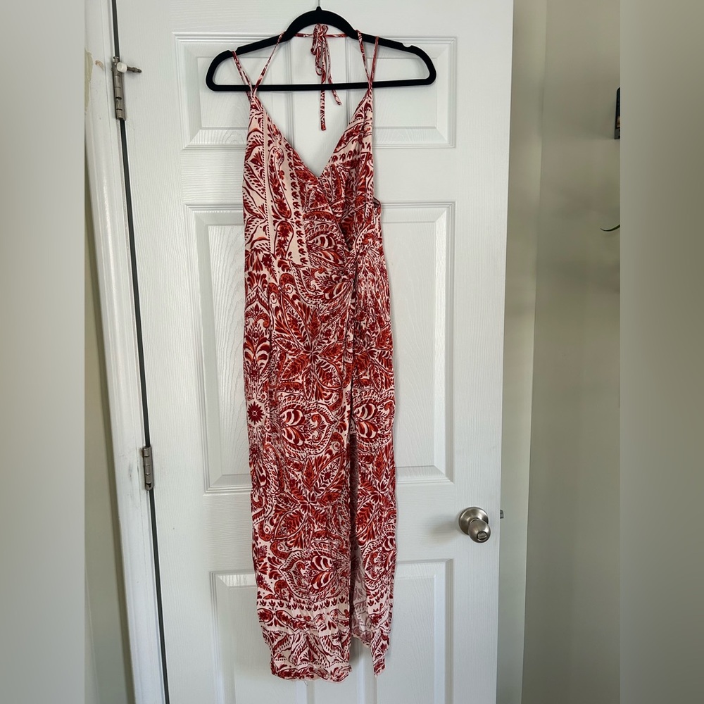 Red Paisley Summer Dress